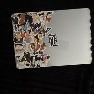 Backlit Silver Laptop with 'kissed' Lock Screen